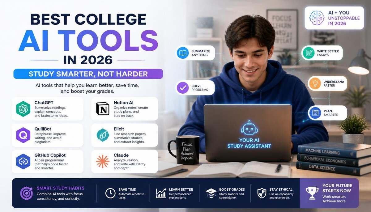 Best College AI Tools in 2026 Study Smarter, Not Harder  Best College AI Tools