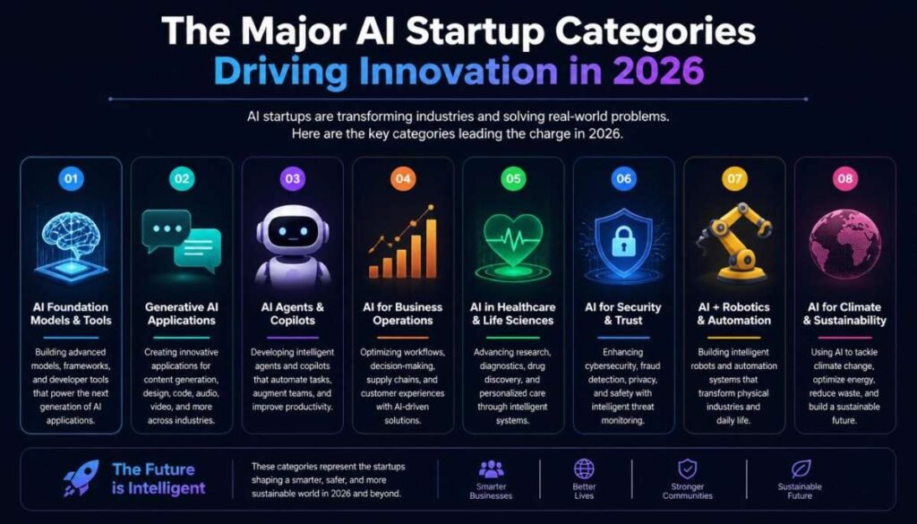 The Major AI Startup Categories Driving Innovation in 2026